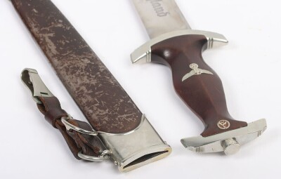 Third Reich SA (Sturmabteilung) Dagger by F Herder with Mint Condition Blade, - 9