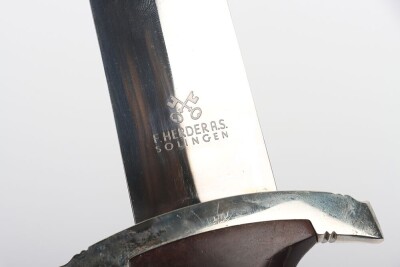 Third Reich SA (Sturmabteilung) Dagger by F Herder with Mint Condition Blade, - 10