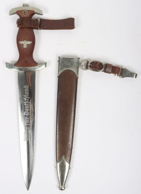 Third Reich SA (Sturmabteilung) Dress Dagger with Three Piece Hanger by Karl Heidelberg, Solingen,