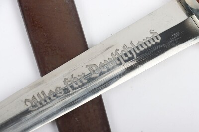 Third Reich SA (Sturmabteilung) Dress Dagger with Three Piece Hanger by Karl Heidelberg, Solingen, - 11