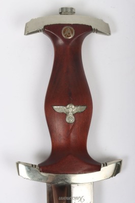 Third Reich SA (Sturmabteilung) Dress Dagger with Dedication to Blade for the Opening of the Adolf Hitler Bridge across the Rhine River at Krefeld-Uerdingen on 7th June 1936, - 3