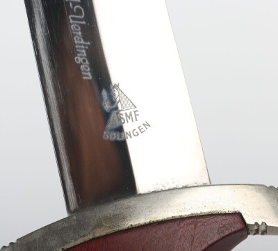 Third Reich SA (Sturmabteilung) Dress Dagger with Dedication to Blade for the Opening of the Adolf Hitler Bridge across the Rhine River at Krefeld-Uerdingen on 7th June 1936, - 10