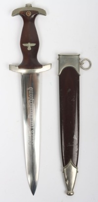 Third Reich SA (Sturmabteilung) Dress Dagger by F Herder, Solingen,