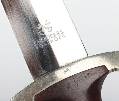 Third Reich SA (Sturmabteilung) Dress Dagger by F Herder, Solingen, - 17