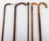 An Edwardian walking stick with scaled rule (af) - 3