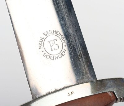 Third Reich SA (Sturmabteilung) Dress Dagger by Paul Seilheimer, Solingen, - 3