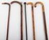 An Edwardian walking stick with scaled rule (af) - 4