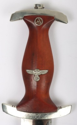 Third Reich SA (Sturmabteilung) Dress Dagger by Christianswerk, Solingen with Rare Vertical Dagger Hanger, - 4