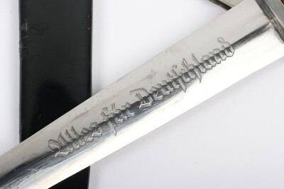 Third Reich NSKK Dress Dagger by E P & S, Solingen, - 6