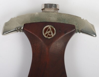Scarce Third Reich NSKK Dagger by F W Holler, Solingen, with 40th Birthday Dedication Blade, - 10