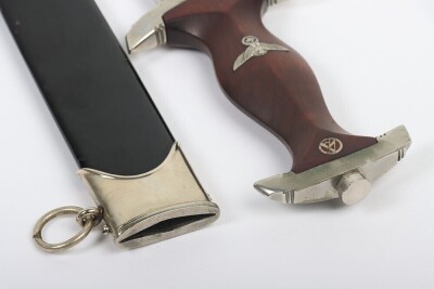 Scarce Third Reich NSKK Dagger by F W Holler, Solingen, with 40th Birthday Dedication Blade, - 12
