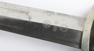 Third Reich SS (Schutzstaffel) Dress Dagger RZM 188/35, - 10