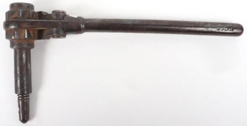 A late Victorian L.C.D.R. (London, Chatham and Dover Railway) metal shift crank, possibly for changing signal