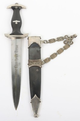 Third Reich SS (Schutzstaffel) Officers Chained Dress Dagger - 2
