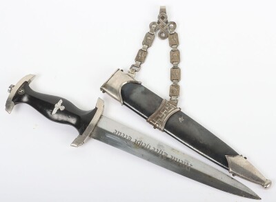 Third Reich SS (Schutzstaffel) Officers Chained Dress Dagger - 3