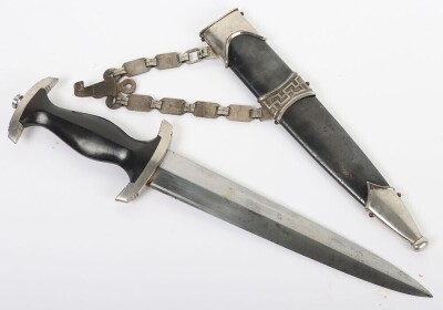 Third Reich SS (Schutzstaffel) Officers Chained Dress Dagger - 18