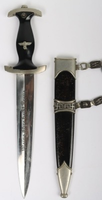 Third Reich SS (Schutzstaffel) Officers Chained Dress Dagger - 2
