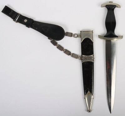 Third Reich SS (Schutzstaffel) Officers Chained Dress Dagger - 3