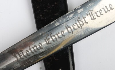 Third Reich SS (Schutzstaffel) Officers Chained Dress Dagger - 5