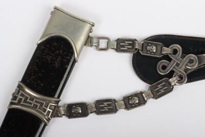 Third Reich SS (Schutzstaffel) Officers Chained Dress Dagger - 10