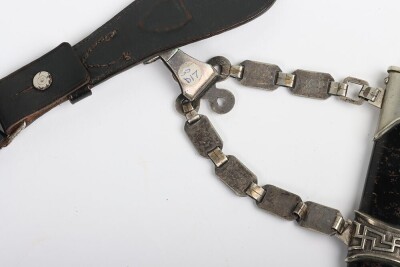 Third Reich SS (Schutzstaffel) Officers Chained Dress Dagger - 11
