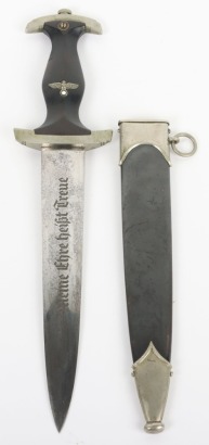 Third Reich SS (Schutzstaffel) Enlisted Mans Dress Dagger by Bertram Reinh Sohn, Solingen