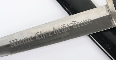 Third Reich SS (Schutzstaffel) Dress Dagger by Emil Voos, - 7