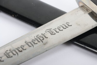 Third Reich SS (Schutzstaffel) Dress Dagger by Emil Voos, - 10