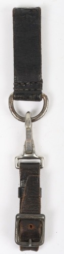 Third Reich SS (Schutzstaffel) Leather Dagger Hanger