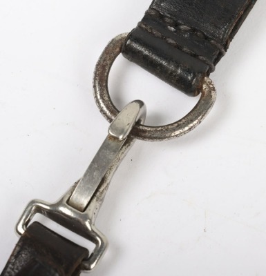 Third Reich SS (Schutzstaffel) Leather Dagger Hanger - 3