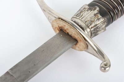Third Reich SS (Schutzstaffel) Officers Sword Degen with Damascus Blade by Paul Muller, - 8