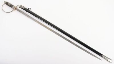 Third Reich SS (Schutzstaffel) Officers Sword Degen with Damascus Blade by Paul Muller, - 9