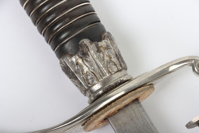Third Reich SS (Schutzstaffel) Officers Sword Degen with Damascus Blade by Paul Muller, - 12