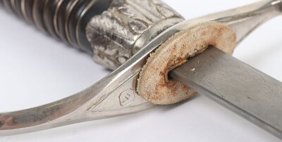 Third Reich SS (Schutzstaffel) Officers Sword Degen with Damascus Blade by Paul Muller, - 14