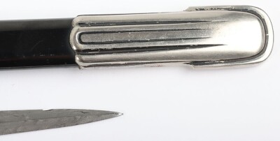 Third Reich SS (Schutzstaffel) Officers Sword Degen with Damascus Blade by Paul Muller, - 16