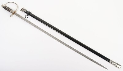 Third Reich SS (Schutzstaffel) Officers Sword Degen with Damascus Blade by Paul Muller, - 17