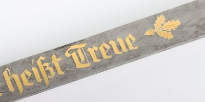Third Reich SS (Schutzstaffel) Officers Sword Degen with Damascus Blade by Paul Muller, - 23