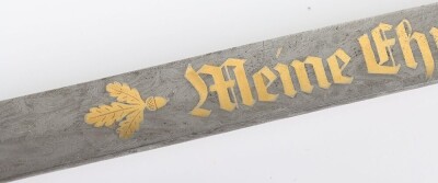 Third Reich SS (Schutzstaffel) Officers Sword Degen with Damascus Blade by Paul Muller, - 24