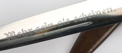 Rare Third Reich NPEA (Nationalpolitische Erziehungsanstalten) Students Association Dress Dagger for NPEA Wien-Theresianum - 3