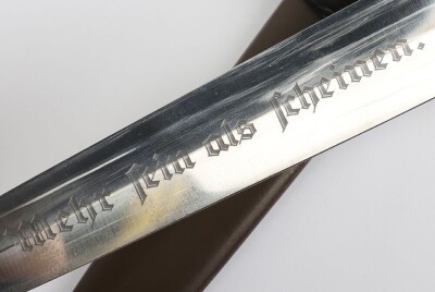 Third Reich NPEA (Nationalpolitische Erziehungsanstalten) Staff Leaders Dress Dagger by Carl Eickhorn, Solingen - 3