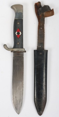 Third Reich Hitler Youth (Hitlerjugend) Boys Dagger by H & F Lauterjung, Solingen,