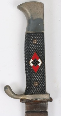 Third Reich Hitler Youth (Hitlerjugend) Boys Dagger by H & F Lauterjung, Solingen, - 3