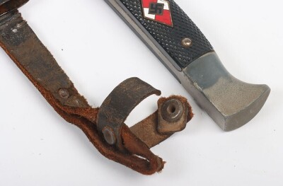 Third Reich Hitler Youth (Hitlerjugend) Boys Dagger by H & F Lauterjung, Solingen, - 6