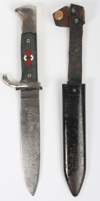 Third Reich Hitler Youth (Hitlerjugend) Boys Dagger by Carl Eickhorn