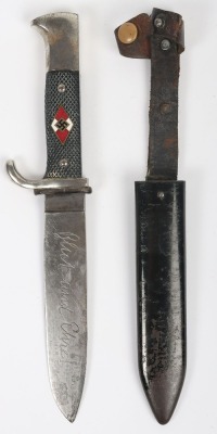 Third Reich Hitler Youth (Hitlerjugend) Boys Dagger by Carl Eickhorn