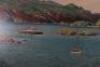 A 1950&rsquo;s railway poster by Alasdair Macfarlane titled &lsquo;The Clyde Coast&rsquo;, of The Narrows, Kyles of Bute, for British Railways - 4