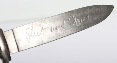 Third Reich Hitler Youth (Hitlerjugend) Boys Dagger by Carl Eickhorn - 4