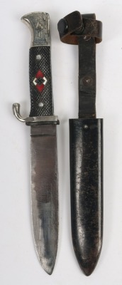 Scarce Third Reich Hitler Youth (Hitlerjugend) Deluxe Model Boys Dagger, - 2