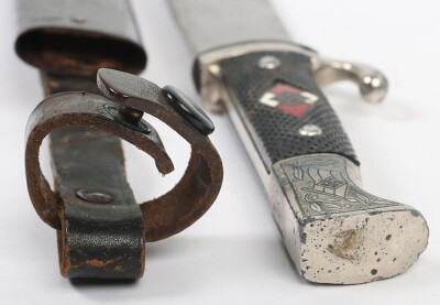 Scarce Third Reich Hitler Youth (Hitlerjugend) Deluxe Model Boys Dagger, - 8