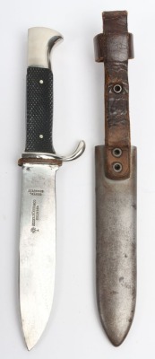 Third Reich Hitler Youth Boys Dagger with Motto by Heinrich Becker & Co, Solingen, - 3
